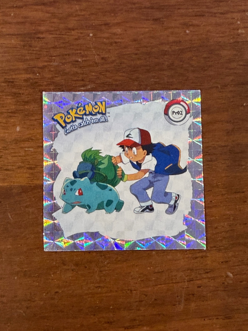 Pokemon Holographic Sticker Vintage 1999 Bulbasaur